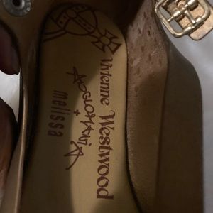 Vintage Vivienne Westwood golden ballerina shoes size 9